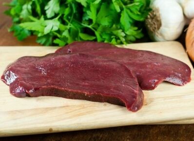 Leber von Rindfleisch